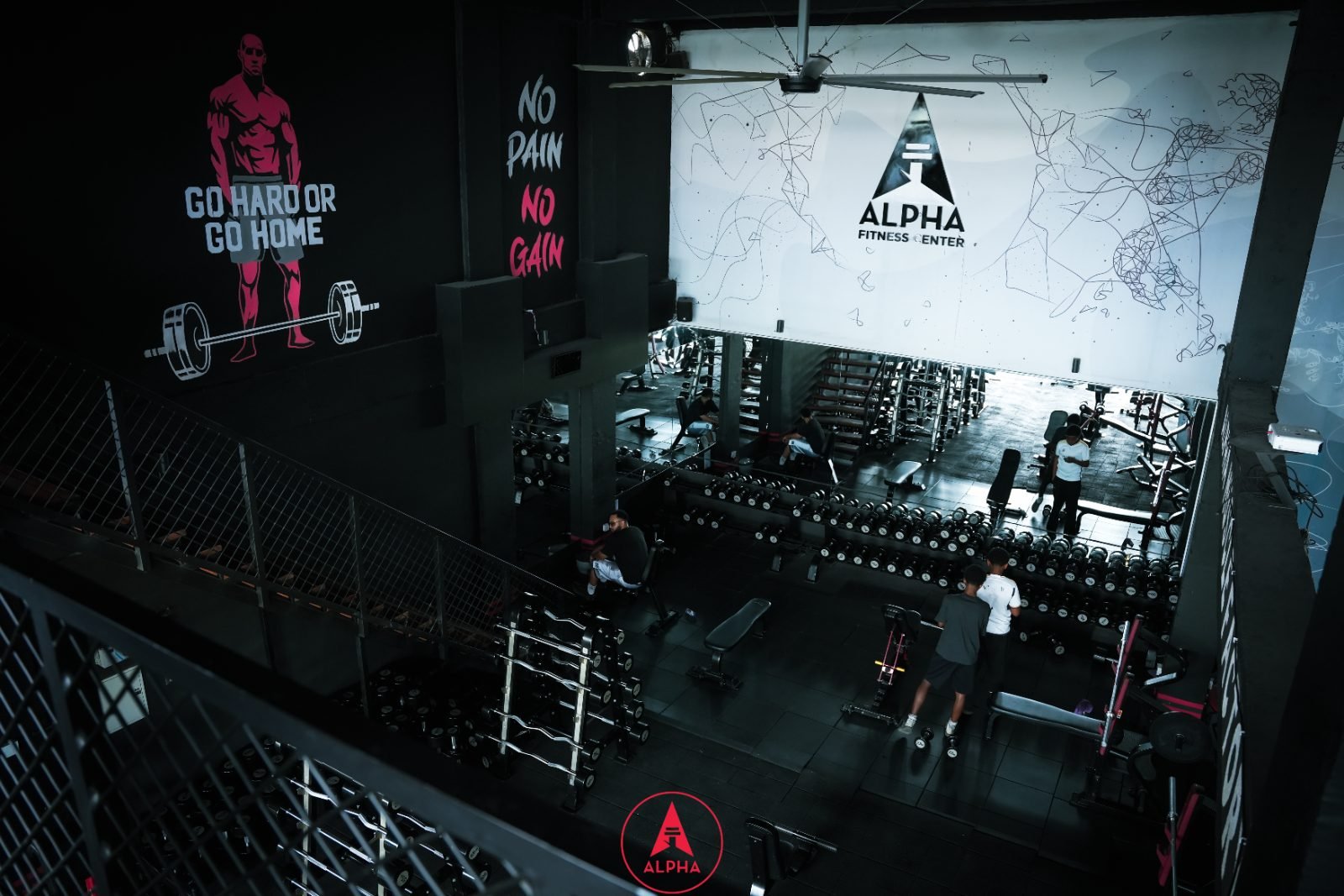 Inside Alpha Fitness Center
